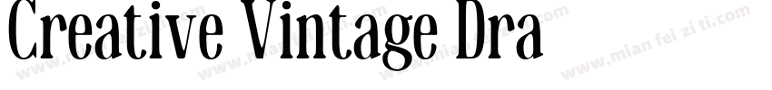 Creative Vintage Dra字体转换